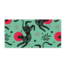 Desk Mat Gaming Premium Decoration Home Pad Surrealistic cougar 100x50 picture