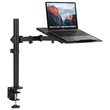 Mount-It Laptop Desk Mount with Pole, Height Adjustable Laptop Stand Mount f... picture