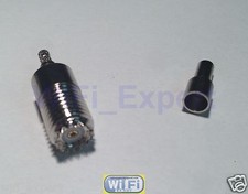 1 x Mini UHF Female Straight Solder Crimp RG316 RG174 RG179 LMR100 Cable USA picture