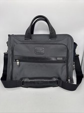 Tumi Alpha II Slim Deluxe Pewter Portfolio Briefcase Laptop Ballistic 26120PW2 picture