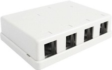 Vertical Cable 039-362WH 4 port surface mount box white picture
