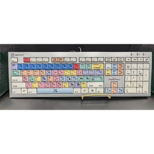 Logic Keyboard LXH-JME7596H AVID Media Editor USB Keyboard Premiere pro Siver picture