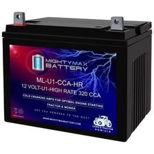 Mighty Max Battery ML-U1-CCAHR 12V 320CCA Battery JohnDeere X320 300CCA Lawn picture