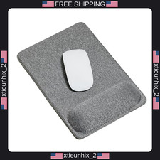 Ergonomic Mouse Pad with Wrist Rest Large Non-Slip Support Grey 10.6x7.3 inches picture