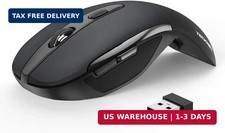 TECKNET Folding Wireless Mouse, 2.4G Travel Mouse, 3 Adjustable DPI picture