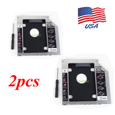 2x 2nd Hard Drive HDD SSD Caddy for Dell Inspiron 15 3537 5570 14 3437 GU90N DVD picture