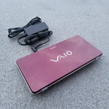 SONY VAIO Atom Mini VGN-P530H Windows 7 Starter Tested Working Good Battery Red picture
