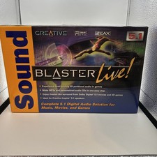 Creative Labs Sound Blaster Live 5.1 Model SB0060US PCI Sound Audio Card In Box picture