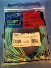 Tripp-lite N846D-05M-24CAQ 16 Strand OM4 Fiber Breakout Cable Aqua picture