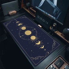 DarkBlue Astrology Moon Phase Mousepad PC Waterproof Keyboard desk Mat Mouse Rug picture
