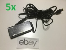 Lot of 5 Genuine Lenovo 45W 20V Laptop Power Adapter Charger w/ Cables Slim Tip picture