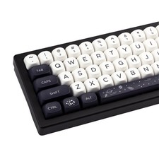 Black White PBT Keycaps Space Theme Keyboard Keycaps Mechanical picture