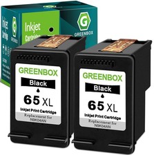 65XL Ink Cartridges for Envy 5055 DeskJet 3755 Printer,2 Black picture