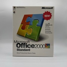 Microsoft Office 2000 Standard CD-ROM Word Excel Outlook PowerPoint NEW Sealed picture