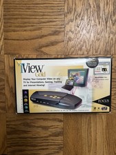 TVIEW GOLD PC to TV Converter Focus Enhancements Boxed Vintage VGA S-Video picture