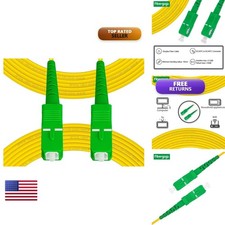 Fibergaga OS2 SCA to SCA Fiber Optic Cable Single Mode 100M (328ft) picture