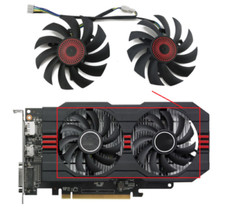 Pairs Fan Cooler Fans  For ASUS GTX 750 Ti GTX750Ti OC 2GD5 RX560  FD7010H12S picture