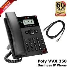 Poly VVX 350 Business Office Speakerphone 6 Line Desktop IP Phone 2200-48830-025 picture