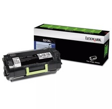 Lexmark 52D1X0L, 521XL Genuine OEM Black High Yield Toner Ink Cartridge  picture