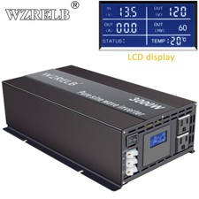 3000W Power  Inverter Pure Sine Wave 12V 110V 120V Car Truck Motor RV Solar Camp picture