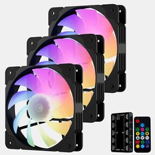 Vetroo SA-140 3-Pack 140mm ARGB & PWM LED PC Computer Case PC Cooling Fans picture