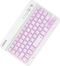 7-Inch Backlit Wireless Bluetooth Keyboard Ultrathin (4mm) Rechargeable Portable picture