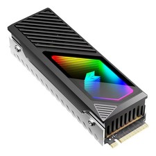COOLMOON M.2 2280 SSD Heatsink ARGB Built-in Fan Aluminum Radiator 5V 3-Pin picture