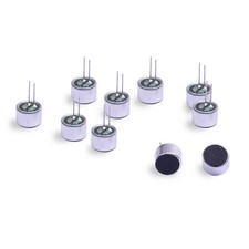 10Pcs Cylindrical Electret Condenser Microphone Pickup with 2 Pins 9×7mm for ... picture