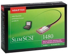 Adaptec SlimSCSI 1480 CardBus Ultra-SCSI Adapter PC Card Kit APA-1480A NEW Box picture