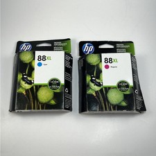 HP 88XL Cyan Magenta Genuine Original Ink Cartridge Inkjet For HP Office Jet Pro picture