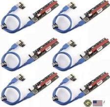 Ziyituod 6 Pack Latest PCI E GPU Riser Express Cable 6Pin MOLEX SATA picture