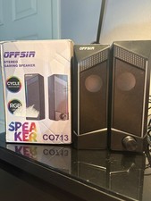 OFFSIR RGB Gaming Speakers CO713 Stereo Desktop PC Speakers LED Lights USB Power picture