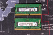 Micron 32GB 2x16GB DDR4-3200 PC4-3200AA 1Rx8 SODIMM RAM MTA8ATF2G64HZ Tested picture