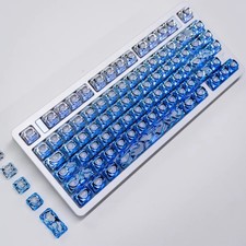XVX Blue Venom ABS+PC Keycap Set 61/120-Key OEM Profile MX Switches picture
