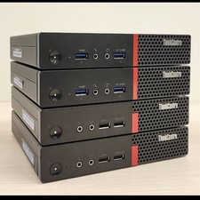 Lot of (4)  Lenovo ThinkCentre Mini PC | Intel Core i5-6500T  8GB RAM 256 gig  picture