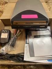 Vintage Philips CD-RW External Drive PCRW464k47 CDRW400 Series 4x4x6 USB 2.0 picture