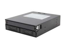 ICY DOCK 2 Bay 2.5 HDD SSD Hot Swap Backplane Cage Mobile Rack with Slim ODD Tra picture