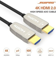 RUIPRO HDMI Fiber Optic Cable 165 Feet 18Gbps 4K@60Hz ARC HDR10 Ultra Slim 50M picture