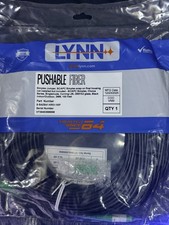 LYNN Pushable Fiber Optical Network Cable SC/APC-SC/APC Simplex 100 ft Black picture