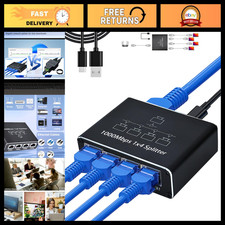 Ethernet Splitter 1 to 4, RJ45 Network Adapter, USB Powered, 1000Mbps High Speed picture