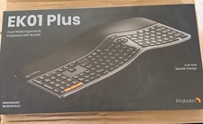 ProtoArc EK01 Plus Backlit Bluetooth Ergonomic Keyboard, Full Size, Grey picture