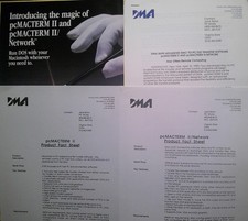 pcMacterm II - press kit, 1990 - Run DOS on Macintosh - Mac-to-PC File Transfer picture