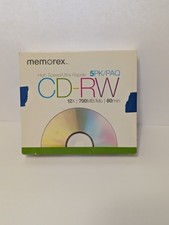 Memorex High Speed CD-RW 5 Pack - Re-Writeable CD's - Open Box picture
