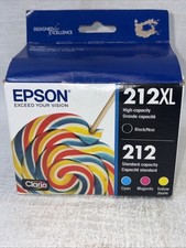 Genuine Epson 212XL Black & 212 Yellow Magenta Cyan T212XL-BCS picture