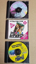 Vintage Serif Software Lot Pageplus 3.0, Drawplus 2.0 + Artpack CD For Win  95 picture