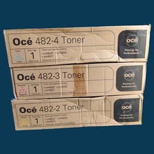 Genuine OCE 482-2 (Y) 482-3 (M) 482-4 (C) Toner Cartridges (1 Set of 3) picture