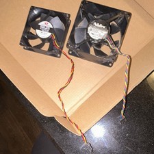 Nidec 92mm 12V 4-Pin Ball Bearing Case Fan 2700RPM 22CFM Dell 2 Pack picture