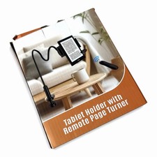 Kindle Holder with Remote Page Turner, Kindle Stand for Bed Reading NEW NOB picture