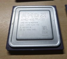 AMD K6-III 400AHX 400MHz Super Socket 7 CPU 2.4v Core 3.3v AMD-K6-III/400AHX picture