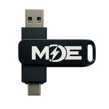 MDE 64GB 2-in-1 USB Flash Drive — USB-A & USB-C | Dual OTG | Metal Body picture